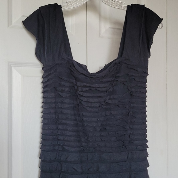 Black Ruffle Dress - Picture 2 of 5
